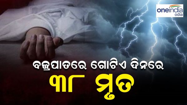 ବଜ୍ରପାତରେ ଗୋଟିଏ ଦିନରେ ଗଲା ୩୮ ଜୀବନ