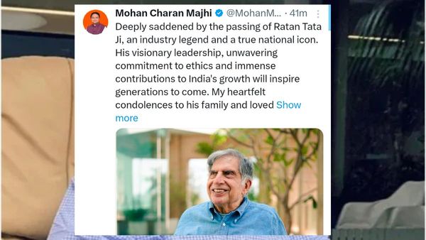 ରତନ ଟାଟାଙ୍କ ବିୟୋଗରେ ଗଭୀର ଶୋକ ପ୍ରକାଶ କଲେ ମୁଖ୍ୟମନ୍ତ୍ରୀ ମୋହନ ଚରଣ ମାଝୀ