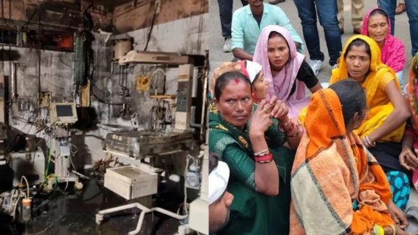 Jhansi Hospital Fire: ପିଲାମାନଙ୍କୁ ଭେଟିବାକୁ ଅନୁମତି ଦେବା ଦାବିରେ ଡାକ୍ତରଖାନା ବାହାରେ ଅଭିଭାବକଙ୍କ ଧାରଣା