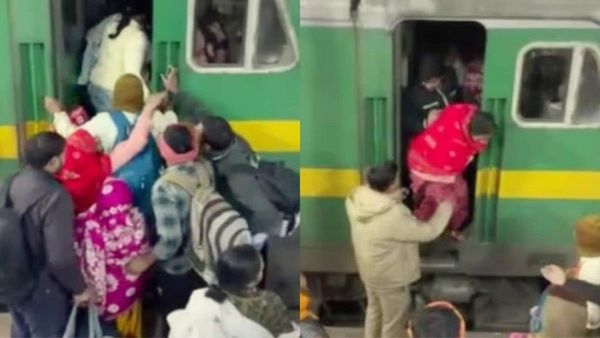 ବାରାଣସୀ ରେଳ ଷ୍ଟେସନରେ ଠିଆ ହୋଇଥିବା ମହାକୁମ୍ଭ ସ୍ପେଶାଲ୍ ଟ୍ରେନର ରେଳ ଇଞ୍ଜିନ୍ ଭିତରକୁ ପଶିଗଲା ଯାତ୍ରୀଙ୍କ ଭିଡ;  ତାପରେ ...