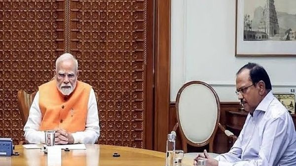 ଜମ୍ମୁ, ଜୈସଲମେରରେ ପାକିସ୍ତାନର ଆକ୍ରମଣ ପରେ ପ୍ରଧାନମନ୍ତ୍ରୀ ମୋଦିଙ୍କୁ ଭେଟିଲେ NSA ଅଜିତ ଡୋଭାଲ୍