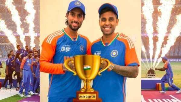 ଏସିଆ କପ୍: ଟାଇଟଲ୍ ଜିତିବା ପରେ ଭାରତୀୟ ଖେଳାଳିମାନେ ମୋହସିନ୍ ନକଭିଙ୍କୁ ମଜା କଲେ, AI ଟ୍ରଫି ସହିତ କଲେ ଫଟୋ ସେୟାର
