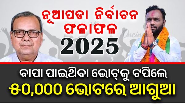 ୧୫ ରାଉଣ୍ଡ ସୁଦ୍ଧା ୫୦ ହଜାର ୬୫୬ ଭୋଟ୍‌ରେ ବିଜେପି ପ୍ରାର୍ଥୀ ଜୟ ଢୋଲକିଆ ଆଗୁଆ