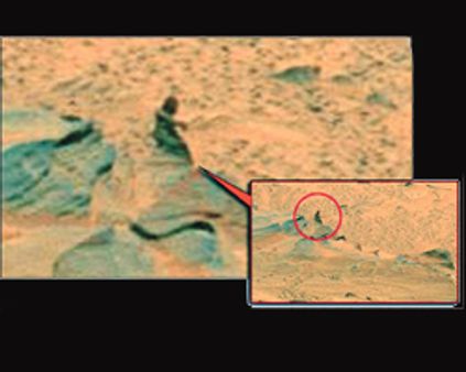 செவ்வாய் கிரகத்தில் பெண்ணா?-நாசா படத்தால் பரபரப்பு