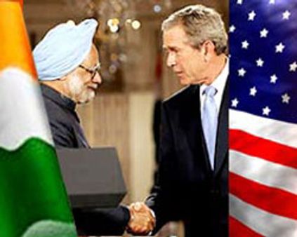 புஷ்-மன்மோகன் சிங் சந்திப்பு: ~~அணு ஒப்பந்தம் முக்கியமானது~~