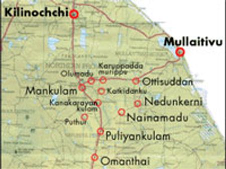 முல்லைத்தீவு நகருக்குள் நுழைந்தது ராணுவம்: இலங்கை