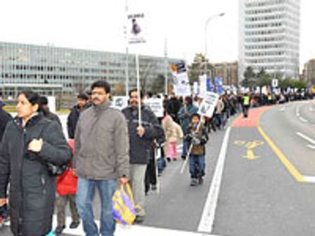 ஜெனீவாவில் ஐ.நா. அலுவலகம் முன்பு தமிழர்கள் காலவரையற்ற உண்ணாவிரதம்