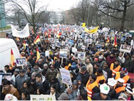 ஜெர்மனியில் தமிழர்கள் மாபெரும் பேரணி