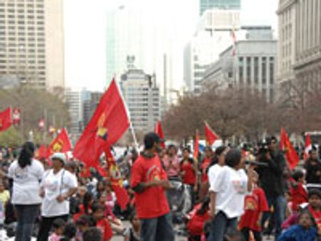 கனடாவில் தமிழர்கள் பெரும் போராட்டம்