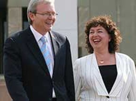 சென்னையில் ஆஸி. பிரதமர்: மனைவி சேலை வாங்கினார்