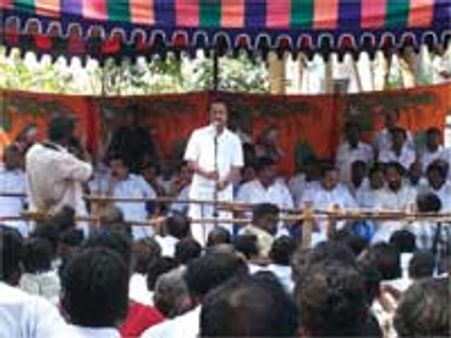 வாசுகி முருகேசன் இரங்கல் கூட்டம் - கதறி அழுத ஸ்டாலின்