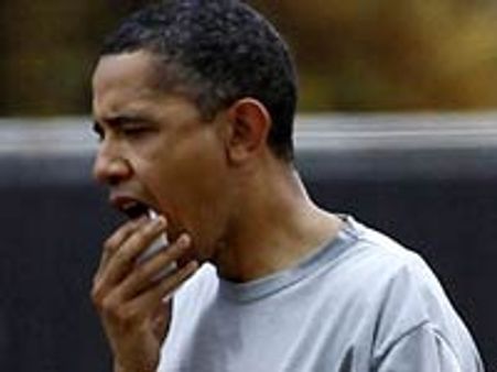 கூடைப் பந்தாட்டத்தில் ஒபாமா உதடு கிழிந்தது!