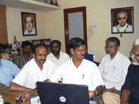 கோவை மரபின்மைந்தன் முத்தையா அலுலகத்தில் தமிழ் இணைய அறிமுக கலந்துரையாடல்