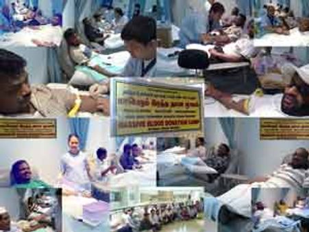 ரியாத்தில் தவ்ஹீத் ஜமாத் நடத்திய மாபெரும் ரத்ததான முகாம்