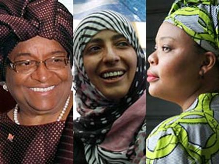 லைபீரியா அதிபர் உள்பட 3 பெண்களுக்கு அமைதிக்கான நோபல்!