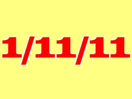 1/11/11 -அனைத்திலும் ஒன்று-அரிதான நாள் இன்று!