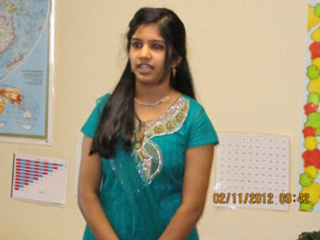 டல்லாஸ் திருக்குறள் போட்டியில் கண்ணதாசன் கொள்ளுப் பேத்தி சாதனை!