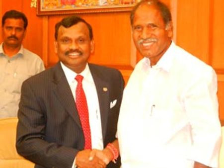 மேரிலாண்ட் போல் மாறுமா புதுவை? முதல்வர் ரங்கசாமியுடன் டாக்டர் ராஜன் நடராஜன் ஆலோசனை