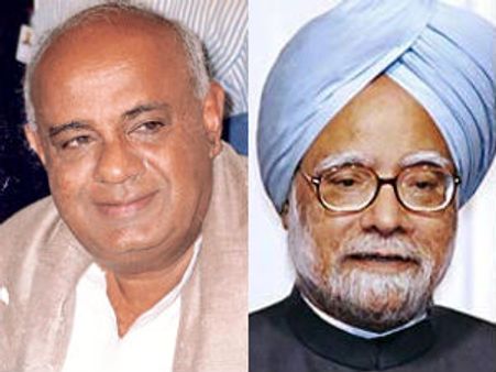 'காவிரி': 4 ஜனதாதள எம்எல்ஏக்கள், 1 எம்.பி ராஜினாமா- பிரதமருடன் தேவ கெளடா சந்திப்பு