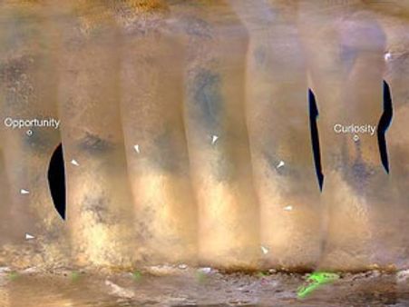 செவ்வாய் கிரகத்தில் புழுதிப் புயல்: நாசாவின் ரோபோவுக்கு ஆபத்து