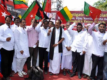 சுதந்திர தமிழ் ஈழத்திற்கு மாற்று எதுவுமில்லை… வைகோ! ஐ.நா அலுவலகத்தை முற்றுகையிட்ட 500 பேர் கைது