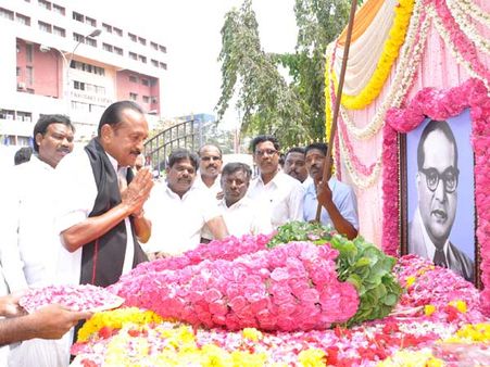 பாபா சாகேப் அம்பேத்கர் 123 வது பிறந்தநாள்… தலைவர்கள் அஞ்சலி