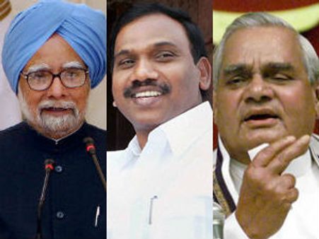 2 ஜி: மன்மோகன் மீது தவறில்லை... ராசா மீதே தப்பு.. வாஜ்பாய் அரசால் ரூ 40,080 கோடி நஷ்டம்- ஜேபிசி