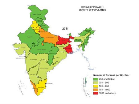 இந்தியாவின் மக்கள் தொகை 121 கோடி: 10 ஆண்டுகளில் 17.7% அதிகரிப்பு