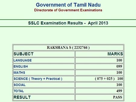 500-க்கு 499 மதிப்பெண் பெற்றும் தமிழ் படிக்காததால் முதலிடத்தை இழந்த ரச்சனா!!