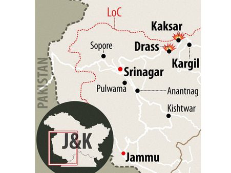 கார்கிலில் பாகிஸ்தான் ராணுவம் தாக்குதல்- இந்தியா பதிலடி!