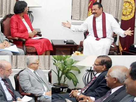 ராஜபக்சே, ரணில், இரா. சம்பந்தனுடன் நவநீதம் பிள்ளை ஆலோசனை!