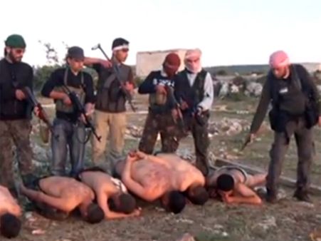 சிங்கள இனவெறியர்கள் பாணியில் சிரியாவில் ஒரு கொடூர மரண தண்டனை!