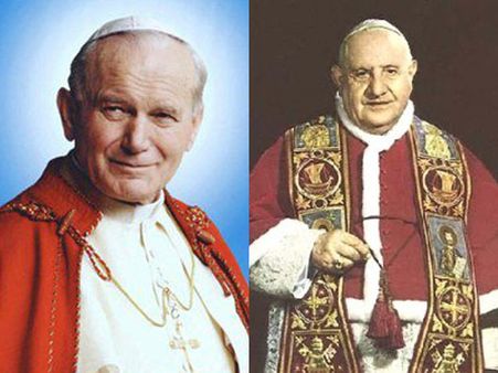 வாடிகன் வரலாற்றில் முதல்முறையாக... ஒரே நேரத்தில் இருவருக்கு புனிதர் பட்டம்