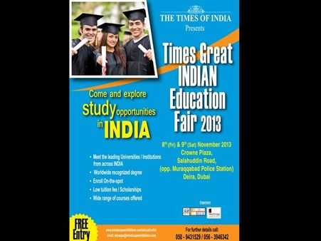 துபாயில் டைம்ஸ் ஆஃப் இந்தியாவின் ரியால்ட்டி மற்றும் கல்வி கண்காட்சி