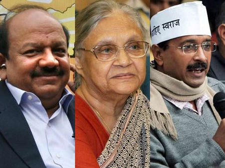 டெல்லியில் யாருக்கும் மெஜாரிட்டி கிடைக்காது- பாஜக 29, காங் 23, ஆம் ஆத்மி கட்சி 17