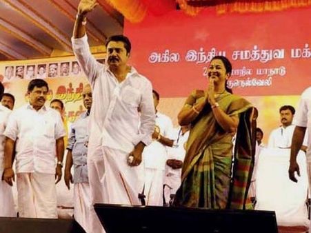 பதவிக்காக நெல்லையில் டிராமா போட்ட ராதிகா… எம்.பி. சீட்டுக்காக சீன் போட்ட சமக…