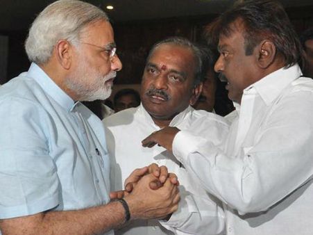 காலையில் பாஜக.. மாலையில் திமுக.. பரபரப்பு கிளப்பும் தேமுதிக!!