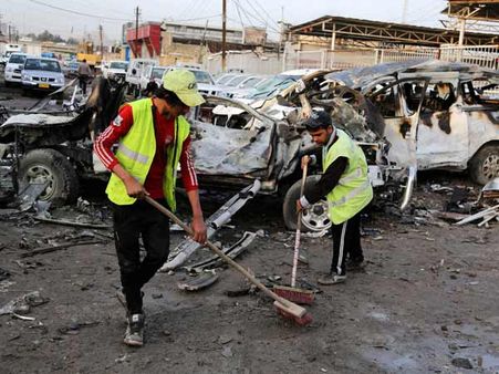 ஈராக்: மினி பஸ்சில் வெடிகுண்டு... 32 பேர் பலி 150 பேர் காயம்