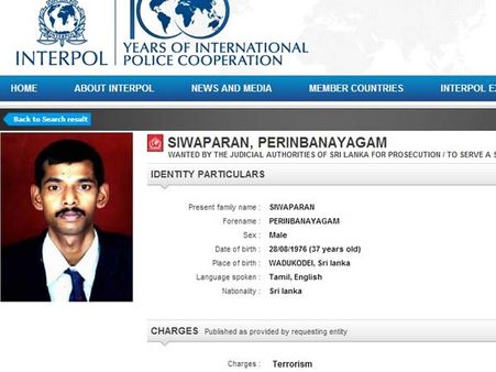 விடுதலைப் புலி நெடியவனுக்கு எதிராக இண்டர்போல் நோட்டீஸ்! நார்வேயில் தேடுதல் தீவிரம்!!