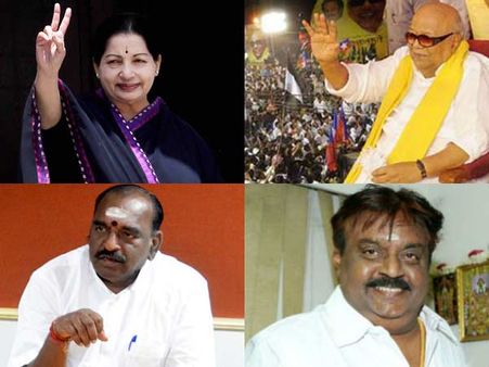 தமிழகத்தில் அதிமுக 44.3%; திமுக 23.6%; பாஜக 5.5 % தேமுதிக 5.1% வாக்குகள் பெற்றன