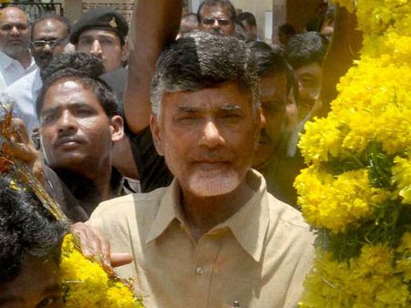 இன்று சீமாந்திரா முதல்வராக சந்திரபாபு நாயுடு பதவியேற்கிறார்!