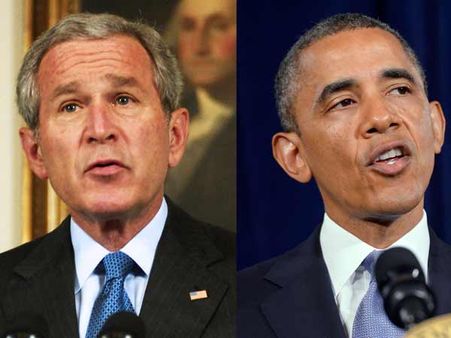 முதல் முறையாக ஒபாமாவின் செல்வாக்கில் சிறு சரிவு.. முந்தினார் புஷ்!