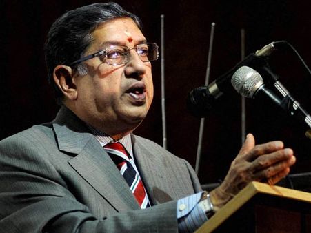 சீனிவாசனை ஐசிசி சேர்மனாக நியமிக்க இந்திய கிரிக்கெட் வாரியம் பரிந்துரை