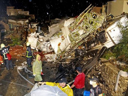 தைவான் விமான விபத்து: 47 பேர் பலி, 11 பேர் படுகாயம்