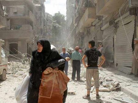 சிரிய விமானத் தாக்குதலில் 42 குழந்தைகள் பலி