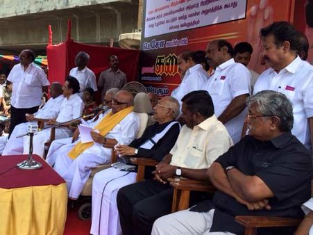 ஐ.நா.வில் ராஜபக்சேவை அனுமதிக்க எதிர்ப்பு- கருணாநிதி தலைமையில் 