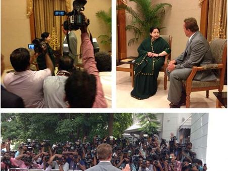 ஜெயலலிதாவுடன் பேசியது 'பென்டாஸ்டிக்'.. பேஸ்புக்கில் அர்னால்ட் நெகிழ்ச்சி!