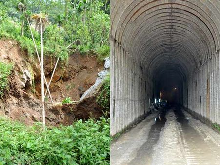 ஆரியங்காவு குகையில் மண் சரிவு.. அதைப் பார்க்காமல் 