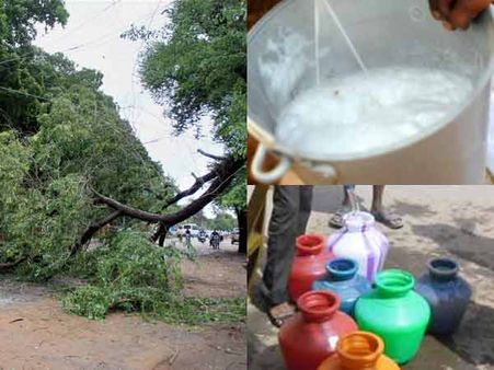 விசாகபட்டினம்: புயலிலும் அநியாய விற்பனை... பால் லிட்டர் ரூ 300; தண்ணீர் குடம் ரூ 100!