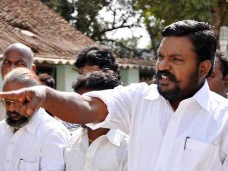 'கத்தி': தியேட்டர் தாக்குதல் வழக்கில் உண்மை குற்றவாளிகளை கைது செய்ய வேண்டும்: திருமா